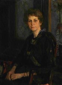 Helena Kamstrup Hegge I Et Norsk Almueinterior by Eilif Peterssen