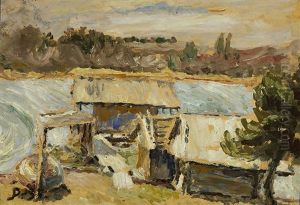 Storehouses, Lemland Aland by Joel Petersson