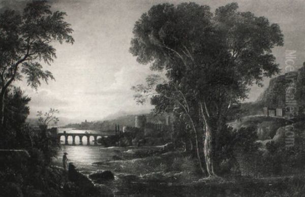 Moonlit River Landscape - view 1