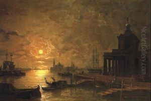 San Giorgio Maggiore And The Campanile, Venice by Henry Pether