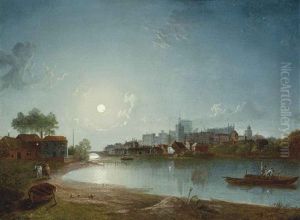 Windsor Castle By Moonlight by Sebastian Pether