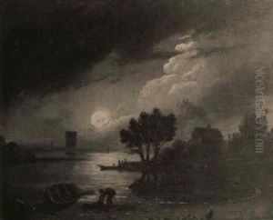 Moonlit River Lanscapes Moonlit River Lanscapes