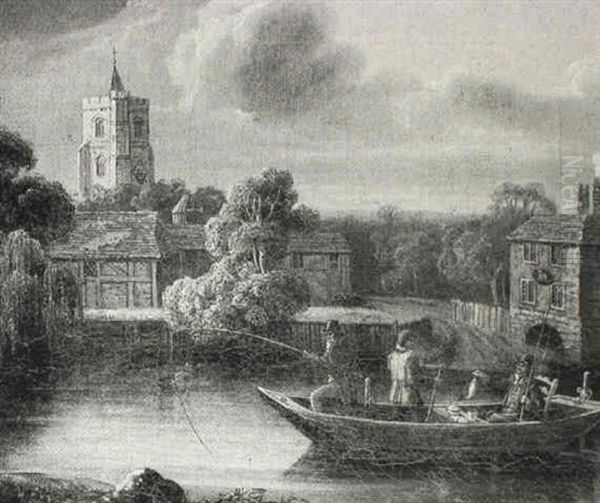 Anglers On A River - view 1