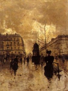 Dans Les Rues De Paris by Jules Petillion