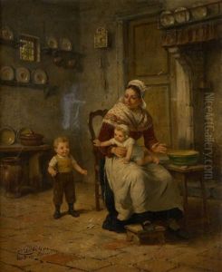 Scene Familiale by Charles Petit
