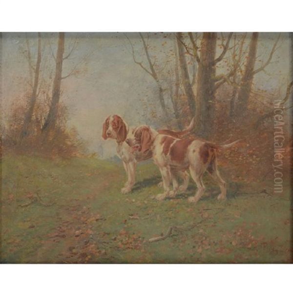 Two Spaniels - view 1