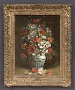 Bouquet Of Flowers In A Vase