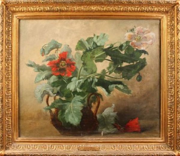 Bouquet De Pavots Rouge Et Blanc - view 1