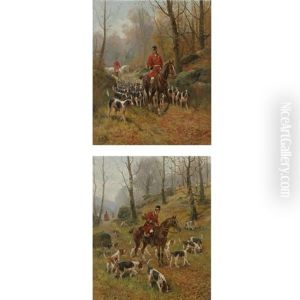 The Hunt: Casting Out And Finding The Scent (pair) by Eugene Petit