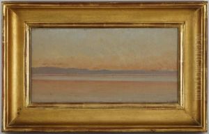 Coucher De Soleil Sur Le Leman by Francois Bocion