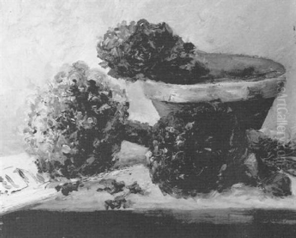 Still Life Of Flowers In A Pot - view 1