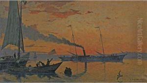 Les Feux Du Soir by Francois Bocion