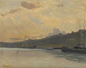 Cote De Villeneuve Avec Vue Sur Montreux by Francois Bocion