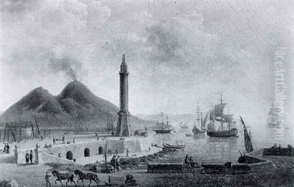 Vue De La Baie De Naples Vers Santa Lucia - view 1