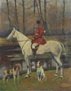 Veneur Et Ses Chiens by Pierre Petit-Gerard