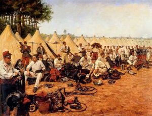French Military Encampment by Pierre Petit-Gerard