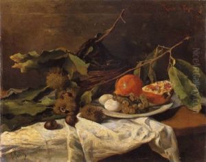 Natura Morta Con Castagne E Melograni Natura Morta Con Castagne E Melograni