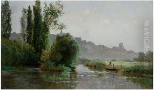 Veduta Di Castel Gandolfo by Edmond Marie Petitjean