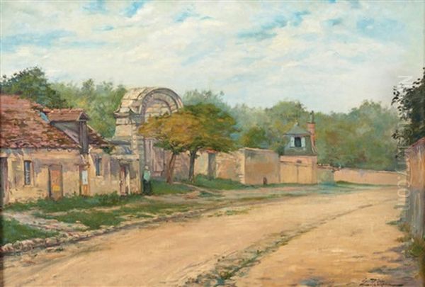 Paysanne Devant Un Porche - view 1