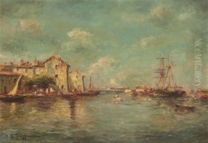 Voiliers Et Barques Aupres Du Petit Port De Peche