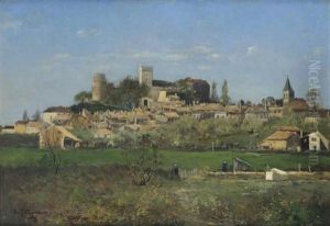 A Hilltop Village In Spring, France