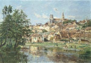 Semur, Cote D'or by Edmond Marie Petitjean