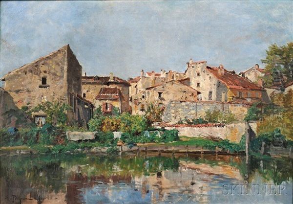 Village On The Banks Of A River - view 1