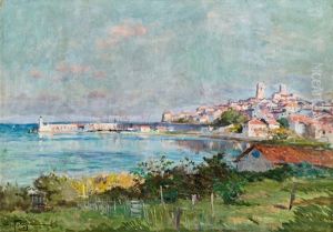 Stadt Am Meer (nizza?) by Edmond Marie Petitjean