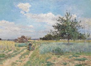 Sommerlandschaft Mit Figurlicher Staffage Sommerlandschaft Mit Figurlicher Staffage