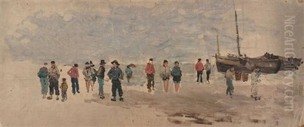 Retour De Peche Sur La Plage - view 1