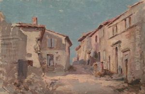 Rue De Village En Lorraine Animee