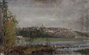 Village Et Clocher Sur La Butte Village Et Clocher Sur La Butte