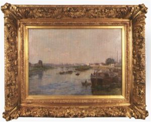 Barque Sur La Saone Pres De Chalon Sur Saone Barque Sur La Saone Pres De Chalon Sur Saone