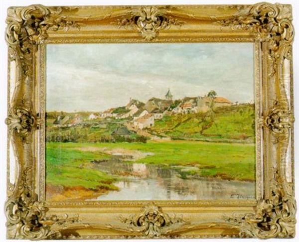Landschaft Mit Kleinem Dorf - view 1