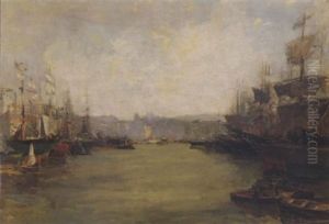 Hafen Von Marseille by Edmond Marie Petitjean