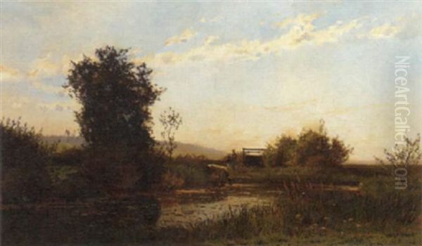 Watering At The River - view 1