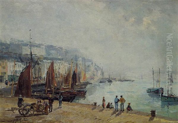 Vue D'un Port (audierne, Bretagne) - view 1
