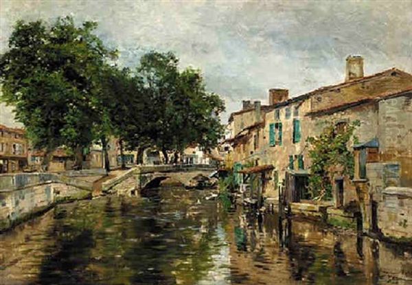 Le Canal Du Moulin A Verdun - view 1