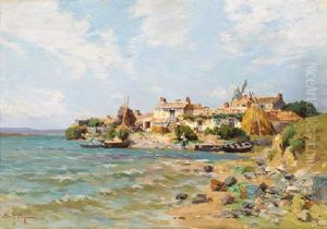 A Coastal Village, Low Tide