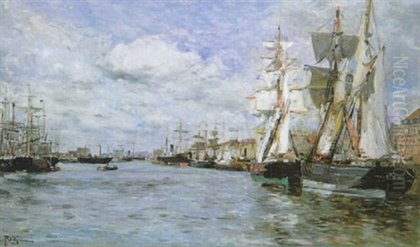 View Of The Harbour Of Bordeaux - view 1