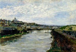 A View Of Boulogne by Edmond Marie Petitjean