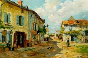 A Village Scene A Village Scene
