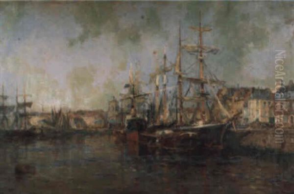 Basin Of The Canal At Antwerp - view 1