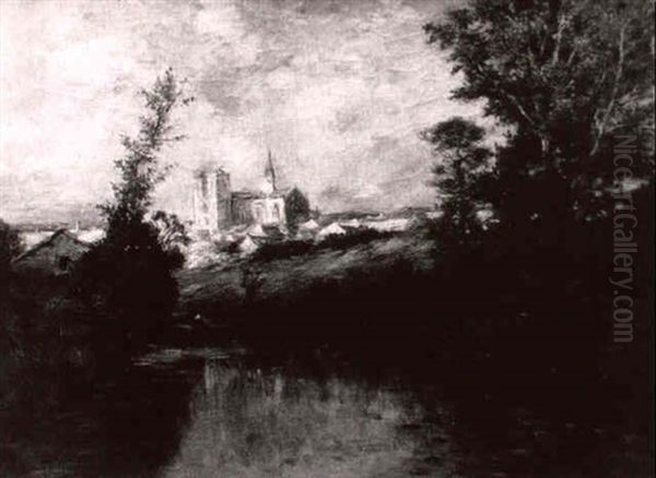 Cathedrale Se Refletant Dans La Riviere - view 1