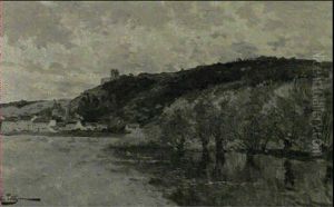 Lavandiere Sur La Seine A Chateau Gaillard