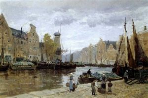 A Harbour Scene A Harbour Scene