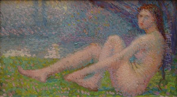 Baigneuse Assise De Profil - view 1
