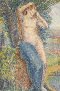 Baigneuse Se Coiffant by Hippolyte Petitjean