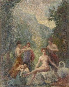 Le Bain Des Nymphes by Hippolyte Petitjean
