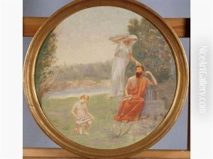 Allegorie De La Poesie by Hippolyte Petitjean